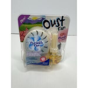 Oust Portable Fan Floral Scent Eliminates Odors 2004 Discontinued Vintage New